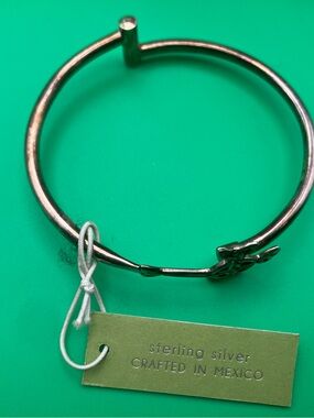 Seed & Sage Sterling Silver Hinge Bracelet - Silver